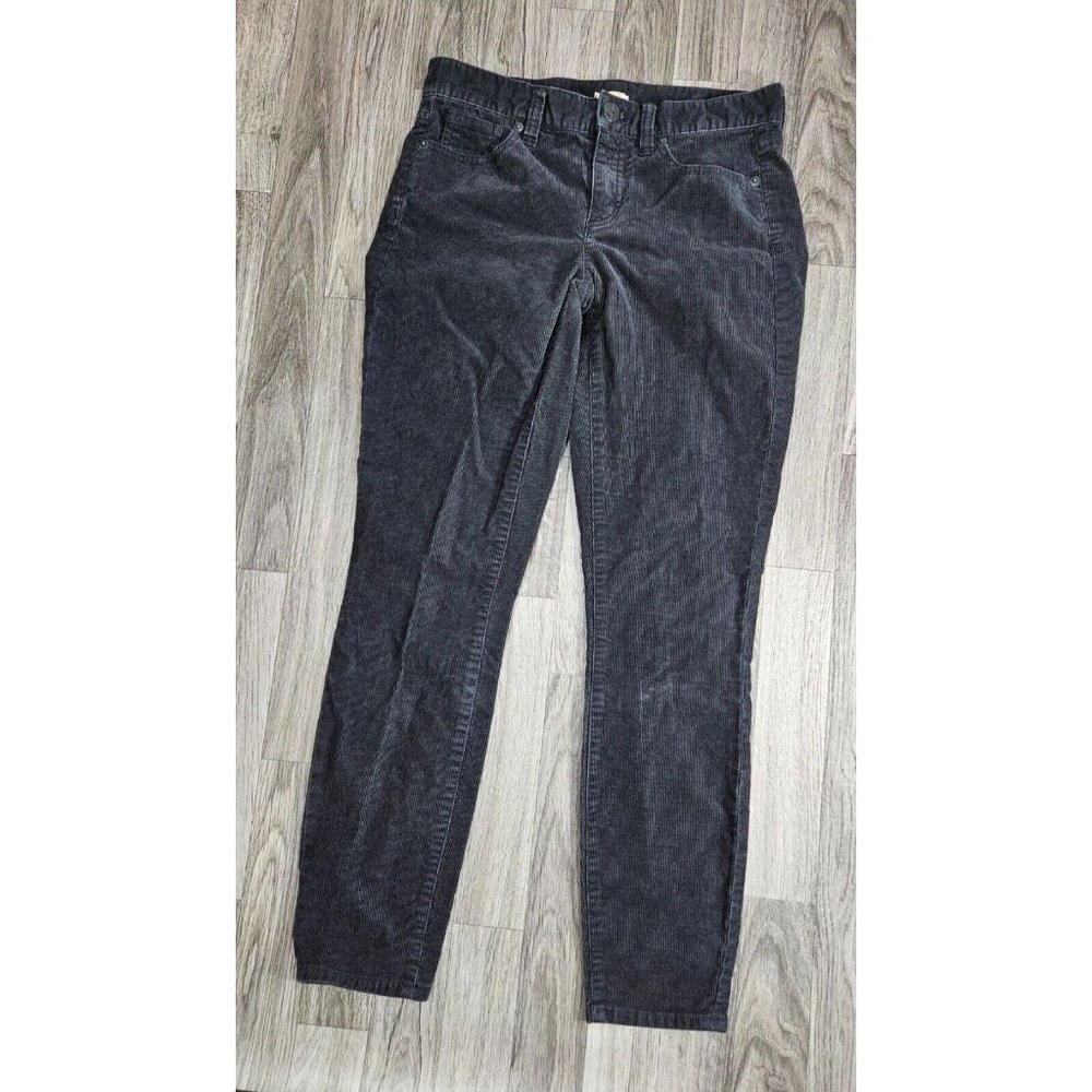 J. Crew Womens Size 26 Pockets‎ Stretch Black Corduroy Pants